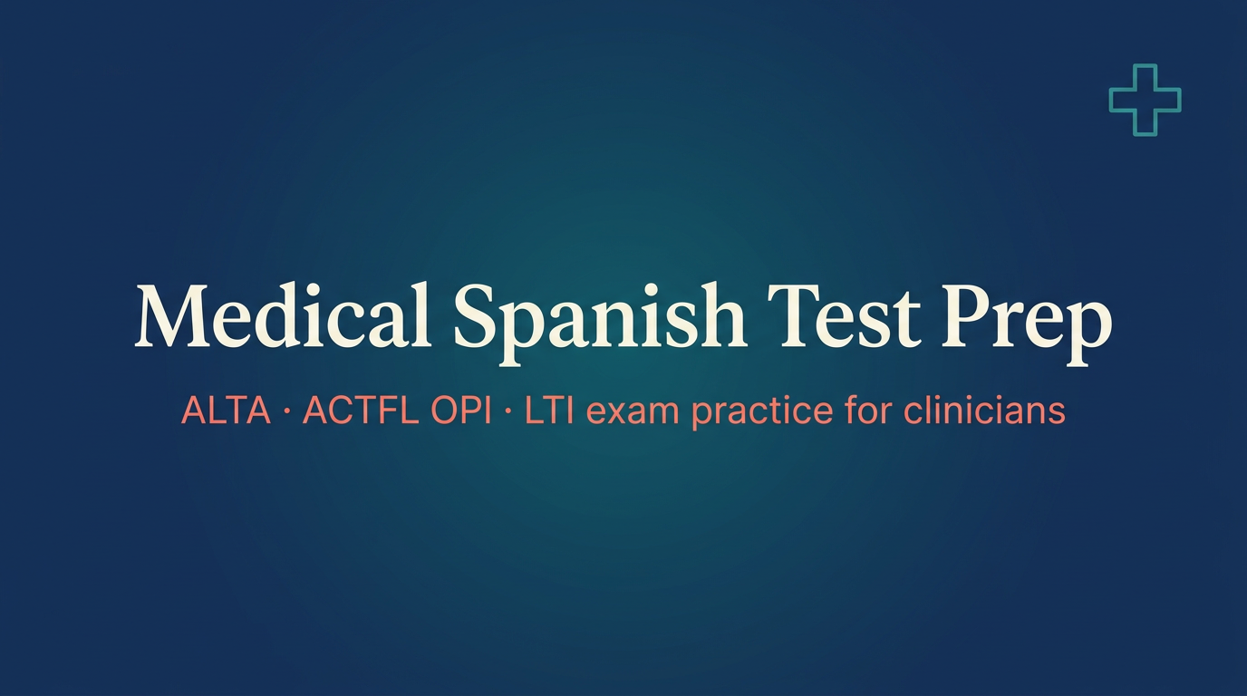 ALTA Bilingual Medical Assessment Prep: Clinician's Guide | Medical ...